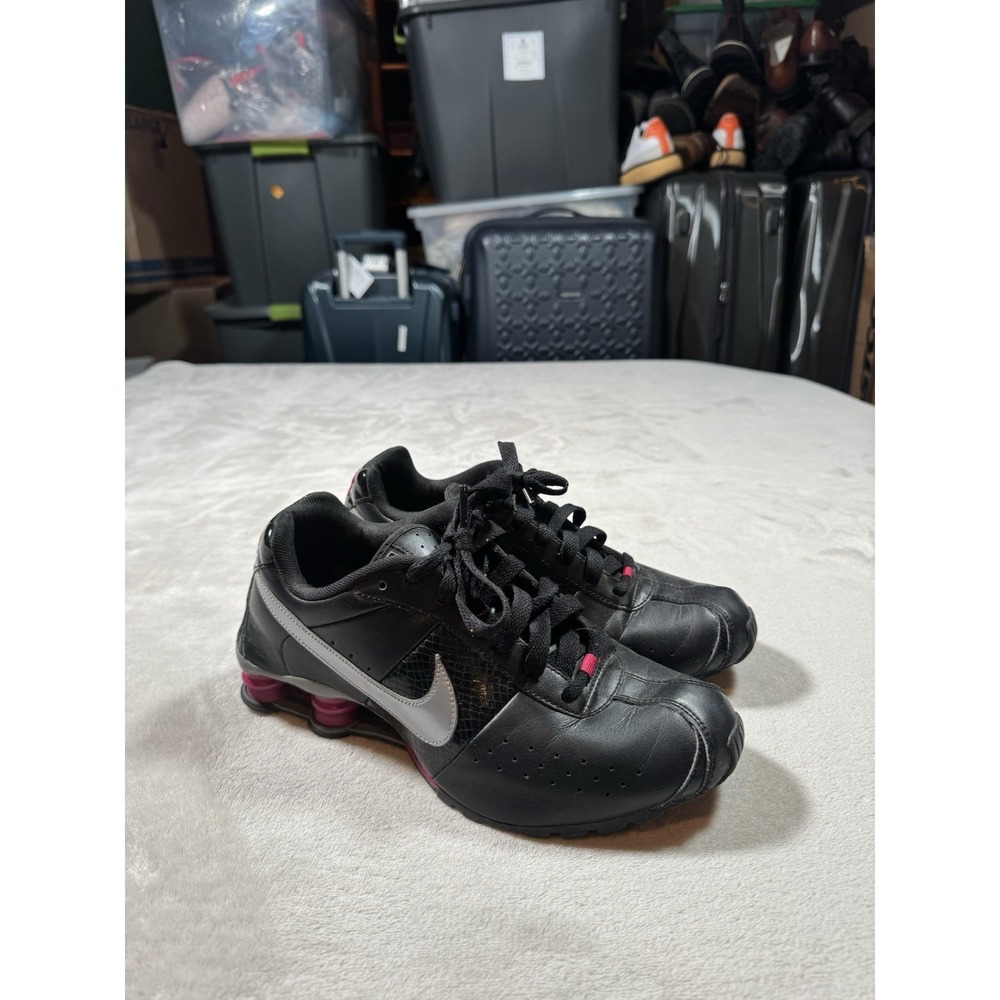 Nike Shox Classic II Womens Running Shoes Black Pink  343907-010 Size 8.5